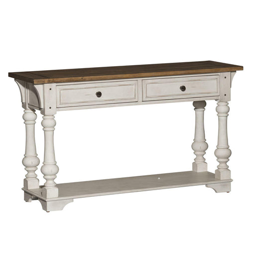 Liberty Morgan Creek Sofa Table in Antique White - Furniture World