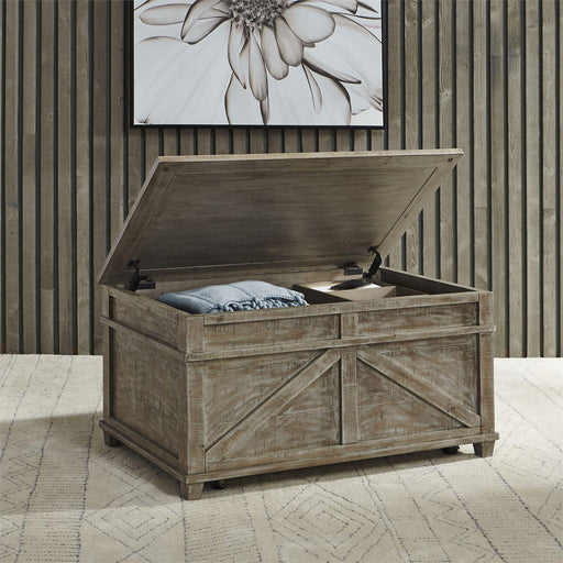 Liberty Parkland Falls Storage Trunk in Weathered Taupe - Furniture World