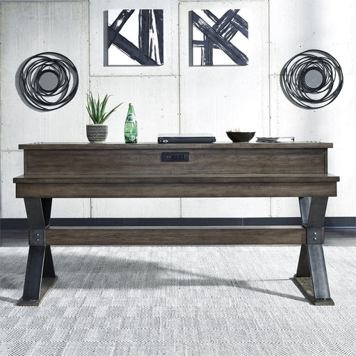 Liberty Sonoma Road Console Bar Table in Weathered Beaten Bark - Furniture World