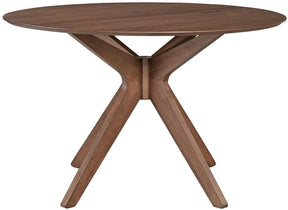 Liberty Furniture Space Saver Round Pedestal Table in Satin Walnut - Furniture World