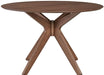 Liberty Furniture Space Saver Round Pedestal Table in Satin Walnut - Furniture World