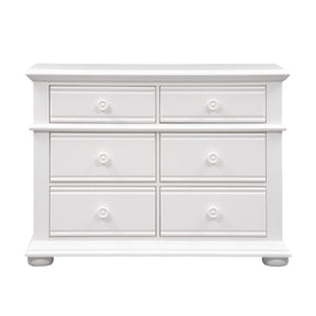 Liberty Furniture Summer House 6 Drawer Dresser in Oyster White - Furniture World