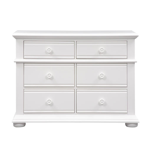 Liberty Furniture Summer House 6 Drawer Dresser in Oyster White - Furniture World