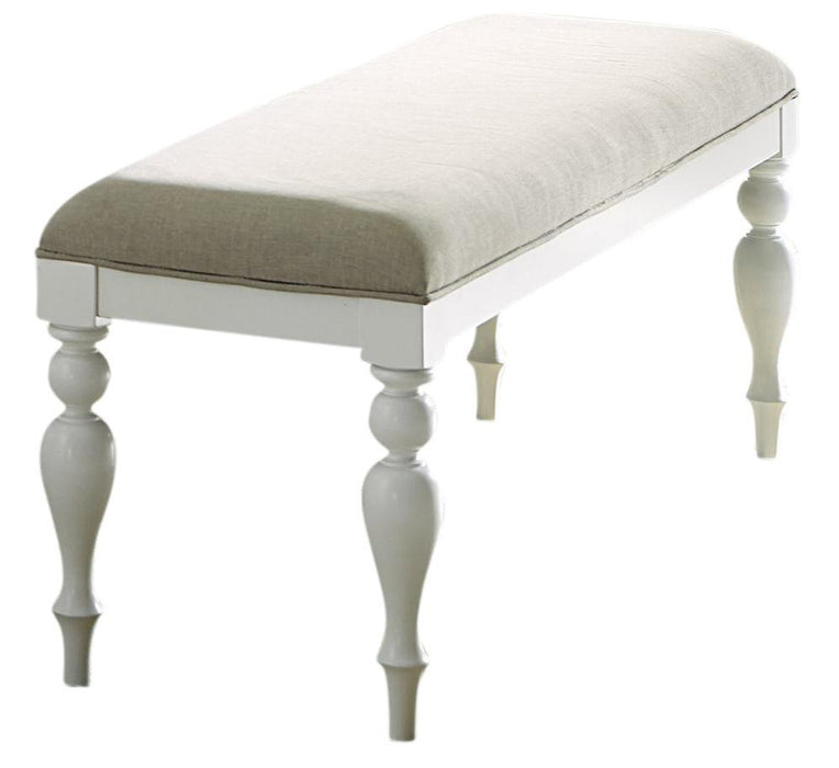 Liberty Furniture Summer House Bench in Oyster White - Furniture World