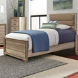 Liberty Furniture Sun Valley Twin Upholstered Bed in Sandstone - Furniture World