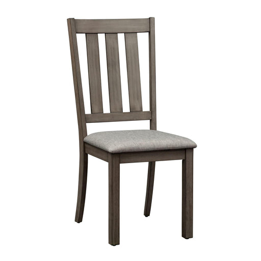 Liberty Furniture Tanners Creek Slat Back Side Chair (RTA) in Greystone (Set of 2) - Furniture World