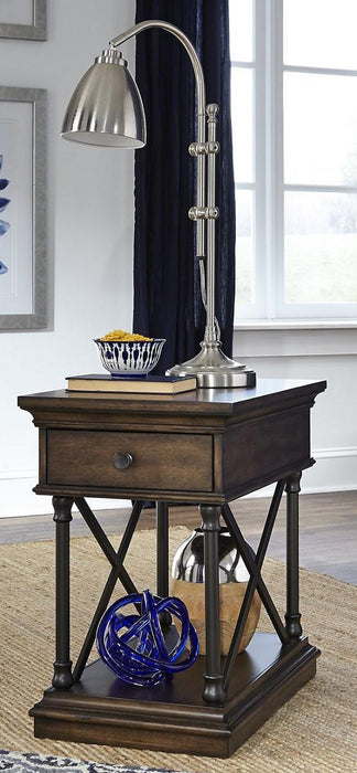 Liberty Furniture Tribeca Chairside Table in Cordovian Brown - Furniture World