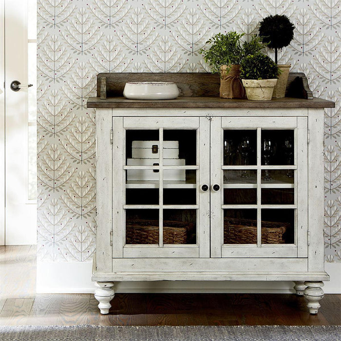 Liberty Furniture Whitney Server in Weathered Gray - Furniture World