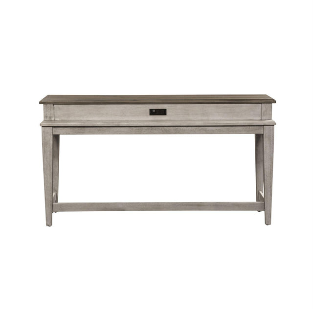 Liberty Heartland Console Bar Table in Antique White - Furniture World