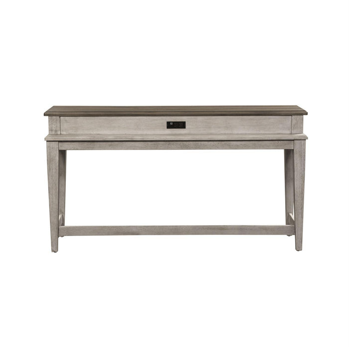 Liberty Heartland Console Bar Table in Antique White - Furniture World