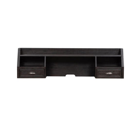 Liberty Heatherbrook L Writing Desk Hutch in Charcoal & Ash - Furniture World