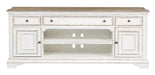 Liberty Magnolia Manor Entertainment TV Stand in Antique White - Furniture World