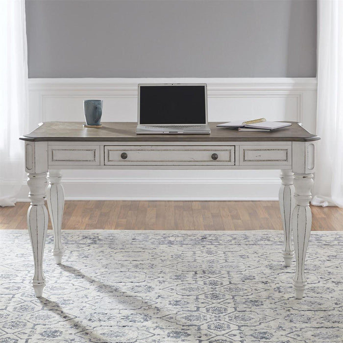 Liberty Magnolia Manor Lift Top Writing Desk in Antique White - Furniture World
