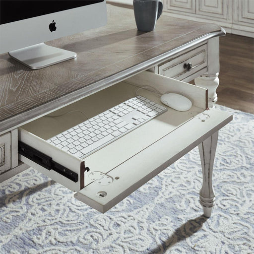 Liberty Magnolia Manor Writing Desk in Antique White - Furniture World