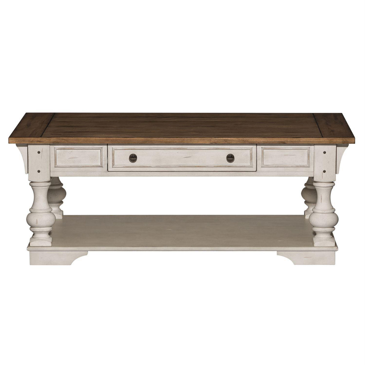 Liberty Morgan Creek Cocktail Table in Antique White - Furniture World