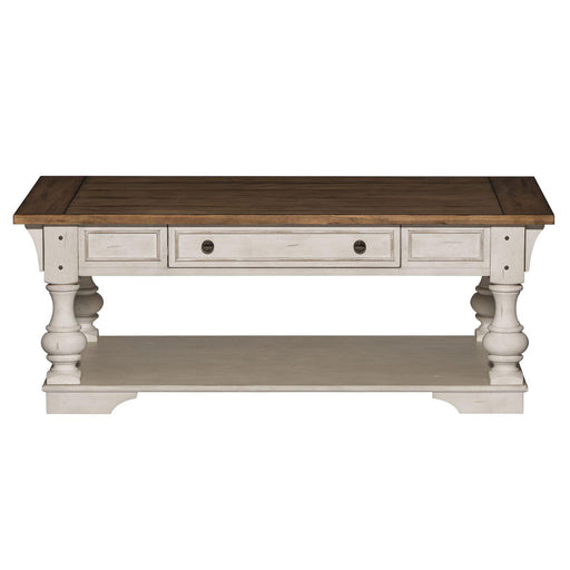 Liberty Morgan Creek Cocktail Table in Antique White - Furniture World