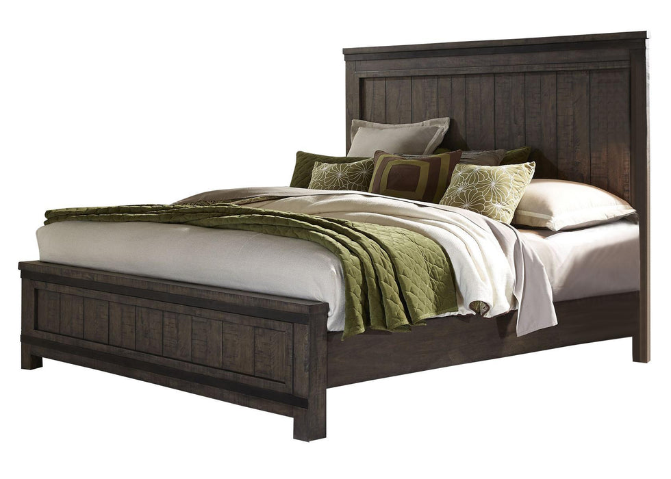 Liberty Thornwood Hills Queen Panel Bed in Rock Beaten Gray 759-BR-QPB - Furniture World