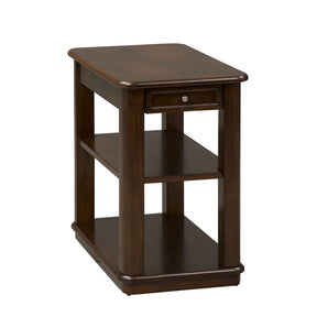 Liberty Wallace Chair Side Table in Dark Toffee - Furniture World