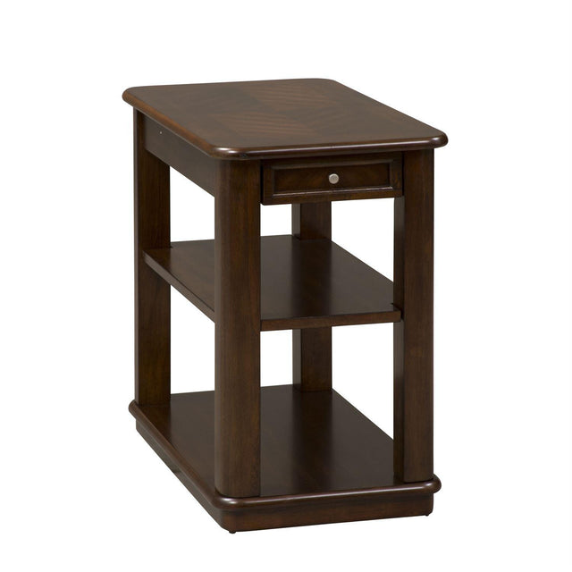 Liberty Wallace Chair Side Table in Dark Toffee - Furniture World
