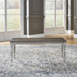 Liberty Furniture Ocean Isle Bench (RTA) in Antique White with Weathered Pine - Furniture World