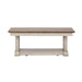 Liberty Farmhouse Reimagined Rectangular Cocktail Table in Antique White - Furniture World