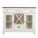 Liberty Furniture Allyson Park Buffet in White with Charcoal - Furniture World