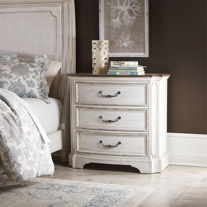 Liberty Abbey Road Bedside Chest in Porcelain White - Furniture World