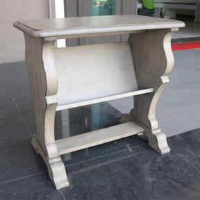 Liberty Abbey Road Library Chair Side Table in Porcelain White - Furniture World