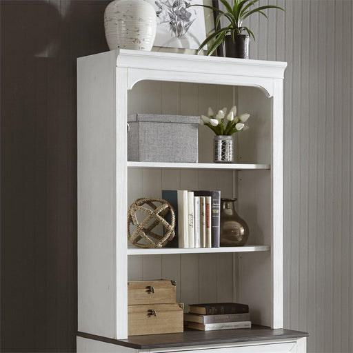 Liberty Allyson Park Bunching Lateral File Hutch in Wirebrushed White - Furniture World