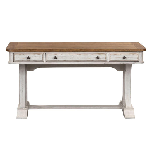 Liberty Farmhouse Reimagined Writing Desk in Antique White - Furniture World