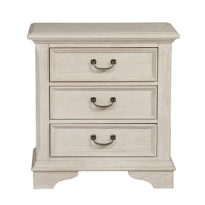 Liberty Furniture Bayside Drawer Nightstand in Antique White - Furniture World