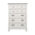 Liberty Furniture Allyson Park Drawer Chest in Wirebrushed White - Furniture World