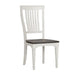 Liberty Furniture Allyson Park Slat Back Side Chair in White with Charcoal (Set of 2) - Furniture World