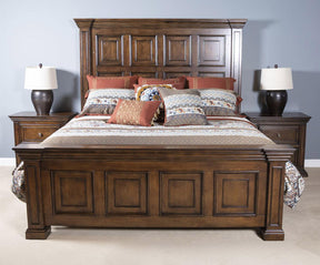 Liberty Furniture Big Valley California King Panel Bed in Brownstone - Furniture World