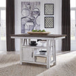 Liberty Furniture Farmhouse Gathering Table in White/Oak - Furniture World