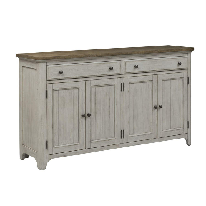 Liberty Furniture Farmhouse Reimagined Server in Antique White - Furniture World