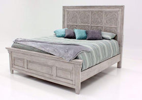 Liberty Furniture Heartland Queen Decorative Panel Bed in Antique White - Furniture World