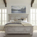 Liberty Furniture Heartland Queen Panel Bed in Antique White - Furniture World