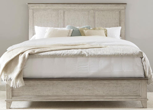 Liberty Furniture Ivy Hollow King Panel Bed in Weathered Linen - Furniture World