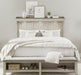 Liberty Furniture Ivy Hollow Queen Mantle Storage Bed in Weathered Linen - Furniture World