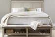 Liberty Furniture Ivy Hollow Queen Storage Bed in Weathered Linen - Furniture World