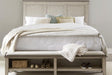 Liberty Furniture Ivy Hollow Queen Storage Bed in Weathered Linen - Furniture World