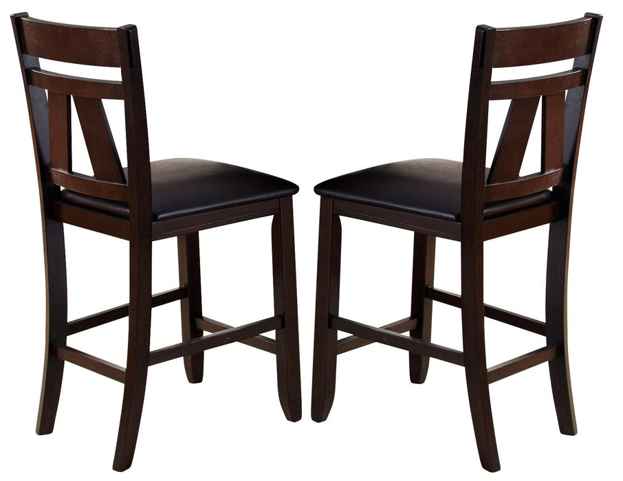 Liberty Furniture Lawson Splat Back Counter Chair (Set of 2) in Light/Dark Expresso - Furniture World