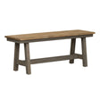 Liberty Furniture Lindsey Farm Backless Bench (RTA) in Gray and Sandstone - Furniture World