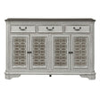 Liberty Furniture Magnolia Manor Hall Buffet in Antique White - Furniture World