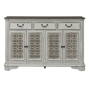 Liberty Furniture Magnolia Manor Hall Buffet in Antique White - Furniture World