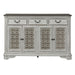 Liberty Furniture Magnolia Manor Hall Buffet in Antique White - Furniture World