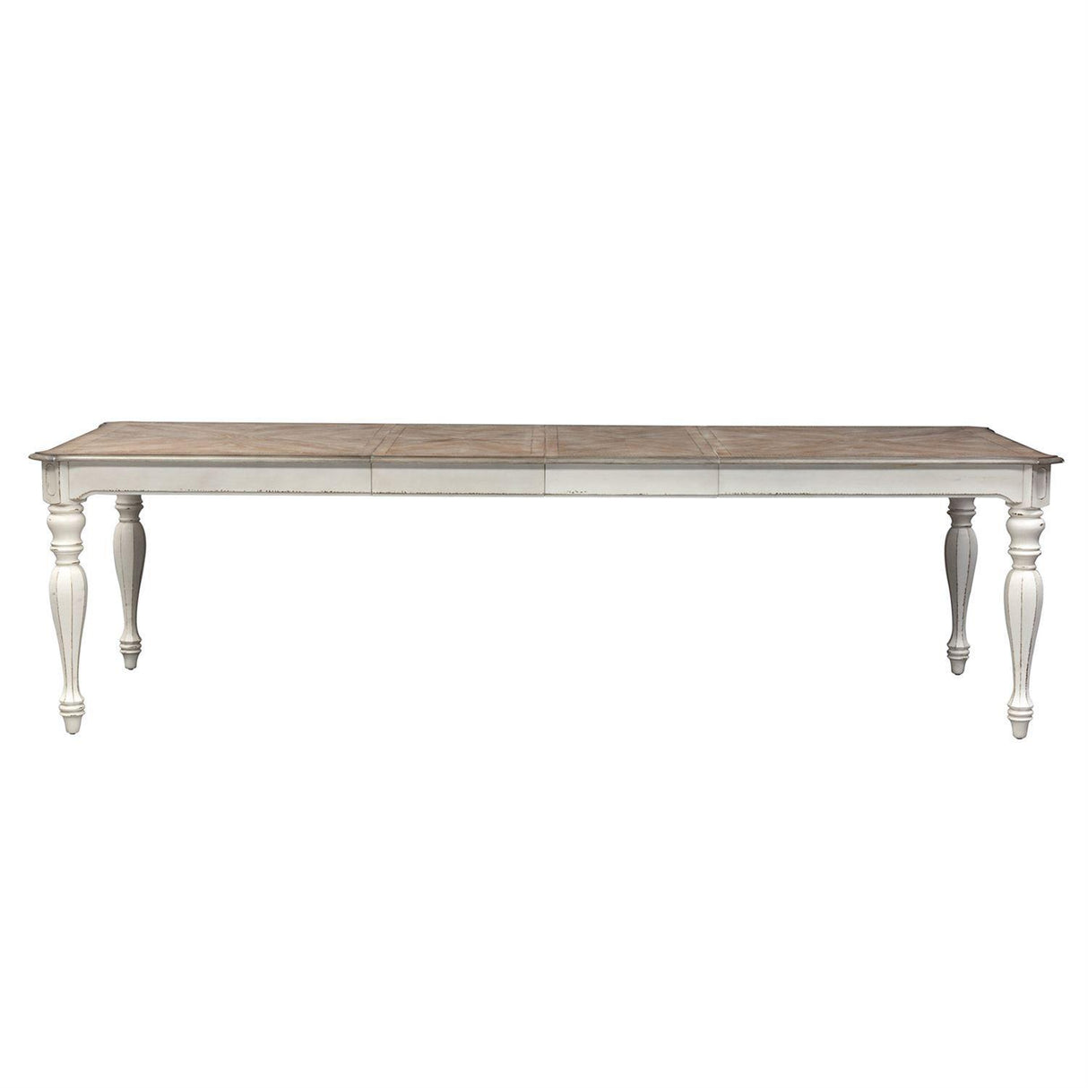 Liberty Furniture Magnolia Manor Rectangular Leg Table in Antique White - Furniture World