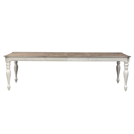 Liberty Furniture Magnolia Manor Rectangular Leg Table in Antique White - Furniture World