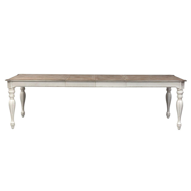Liberty Furniture Magnolia Manor Rectangular Leg Table in Antique White - Furniture World